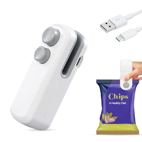 Nibbler Mini Sealer For Plastic Bags, Portable Handheld Vacuum Sealer for Food, Snacks, Chips, Fresh Storage, Plastic Bags sealer Machine, (MultiColor) (Multi-Color) - Image 2
