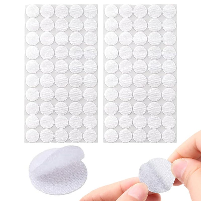 Velbk Hook & Loop Round Dots Self Adhesive – 13mm Nylon Strong Adhesive Dots | Waterproof & Reusable Fastener Tape | Multi-Purpose Velcro Stickers for Home, Office, Car & DIY (300) - Image 1