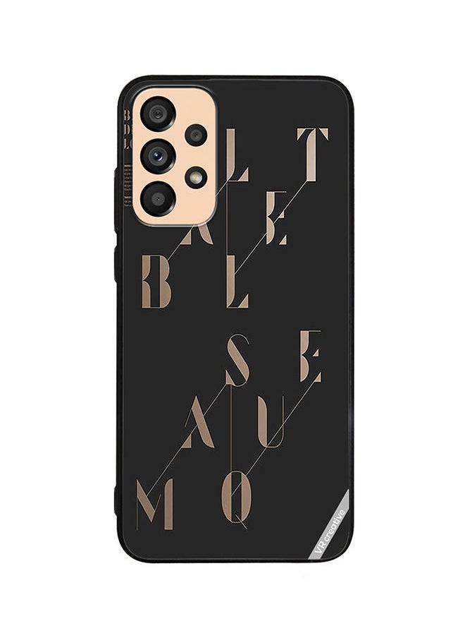 Protective Case Cover For Samsung Galaxy A53 5G Ballet Masque Design Multicolour