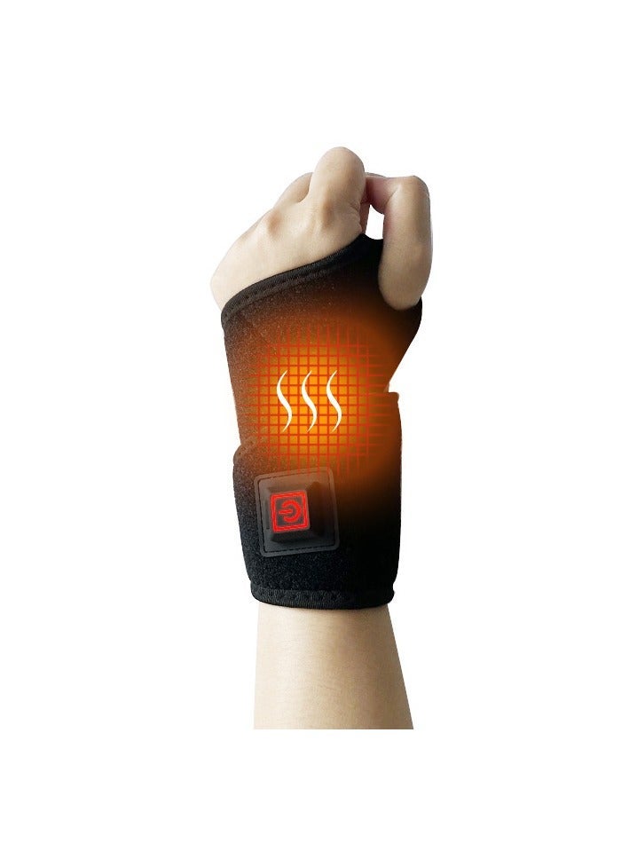 general Electric Heated Wrist Brace Wrap Wrist Heating Pad 3-level Temperature Control Wrist Warmer Support Wristband Heat Therapy for Injury Arthritis Tendonitis Joint Pain Relief - Image 1