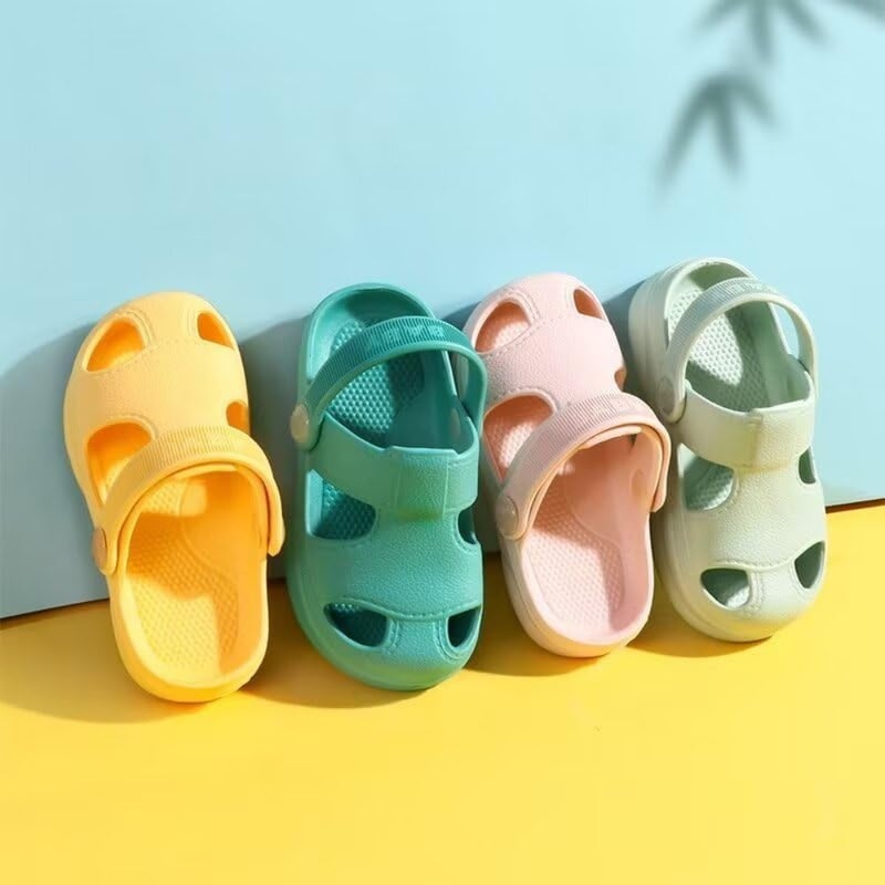 ZONEY Toddler Boys Girls Closed-Toe Sandals with Back Strap Easy Wear Summer Beach for Outdoor Walking Shower - Image 5