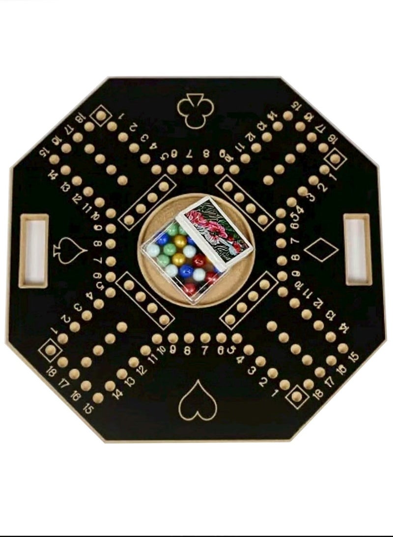 EGG PRO Durable And Sturdy Royal Jackaroo Board And Card Game Set With 16 Marbles 45X45cm - Image 2