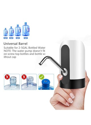 Electric Water Bottle Pump USB Charging Automatic Drinking Water Pump for Universal 3-5 Gallon Bottle Portable Water Dispenser for Camping/Home/Kitchen/Office - view 4