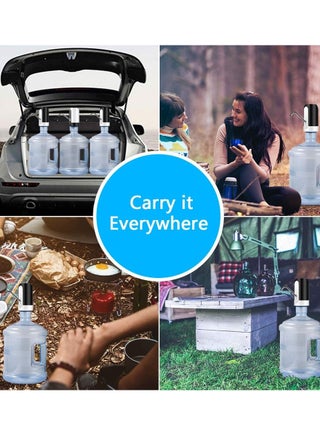 Electric Water Bottle Pump USB Charging Automatic Drinking Water Pump for Universal 3-5 Gallon Bottle Portable Water Dispenser for Camping/Home/Kitchen/Office - view 2