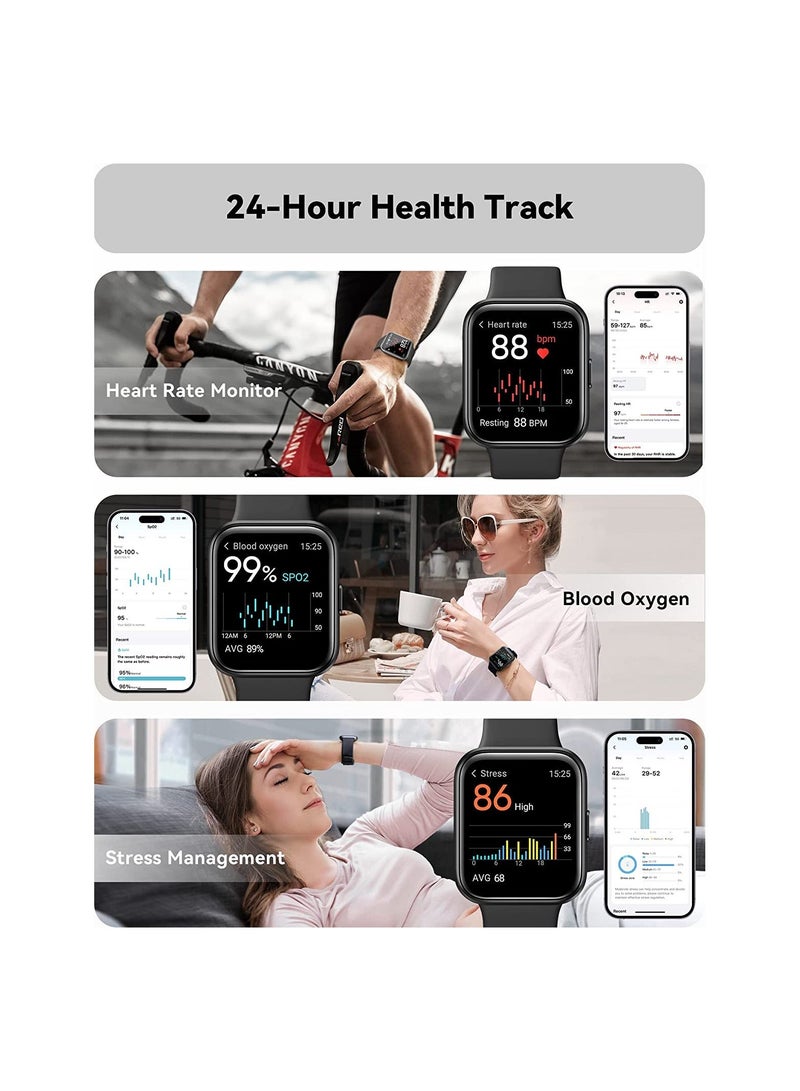 Smart Watch, Men/Women Smartwatches for iPhone Android Phones, Alexa Built-in, Answer/Make Calls, 1.7'Fitness Watch with Heart Rate Sleep Monitor 60 Sports IP68 Waterproof Activity Trackers  - Image 3