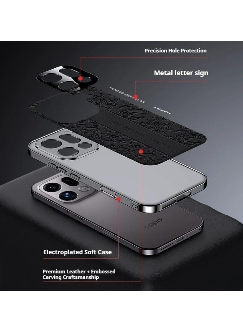 general Case compatible with the OPPO Find X9 Ultra 5G; luxury embossed leather case featuring an auspicious cloud pattern, designed for the OPPO Find X9 Ultra - Image 2