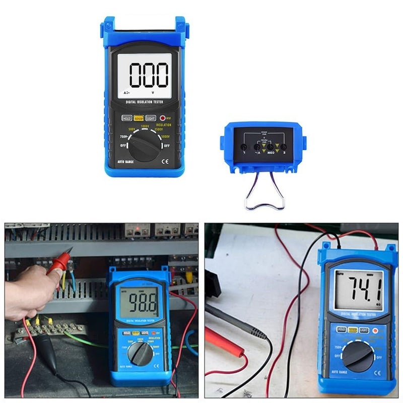 Digital Insulation Resistance Tester 5000V 200 Gohm AC Voltmeter CAT IV 600V - Image 5