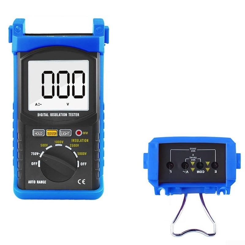Digital Insulation Resistance Tester 5000V 200 Gohm AC Voltmeter CAT IV 600V - Image 2