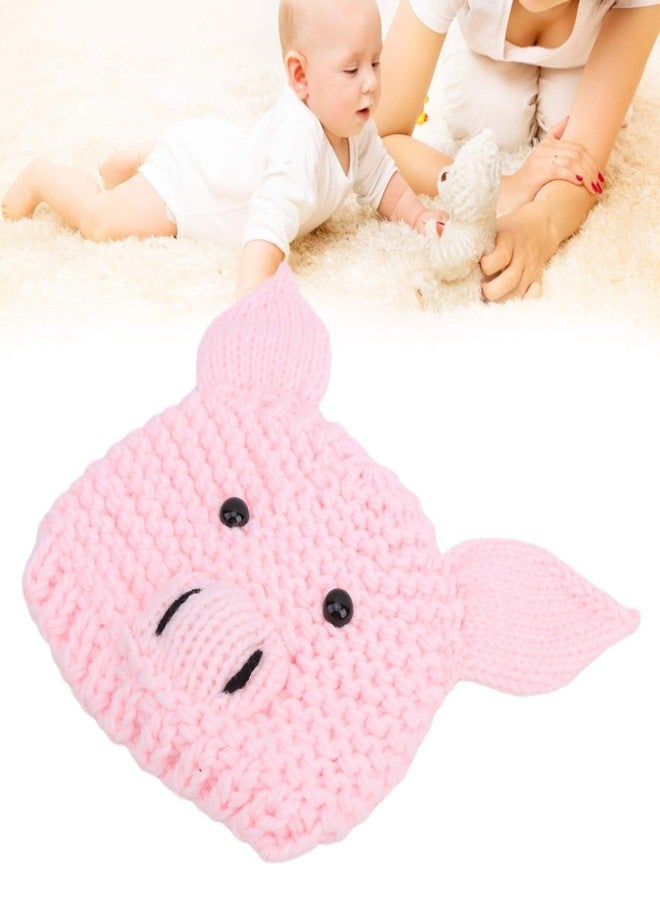Kadimendium Baby Knitted Hat, No Fading Baby Hat Crochet Pig HatPractical for Photography() - Image 5