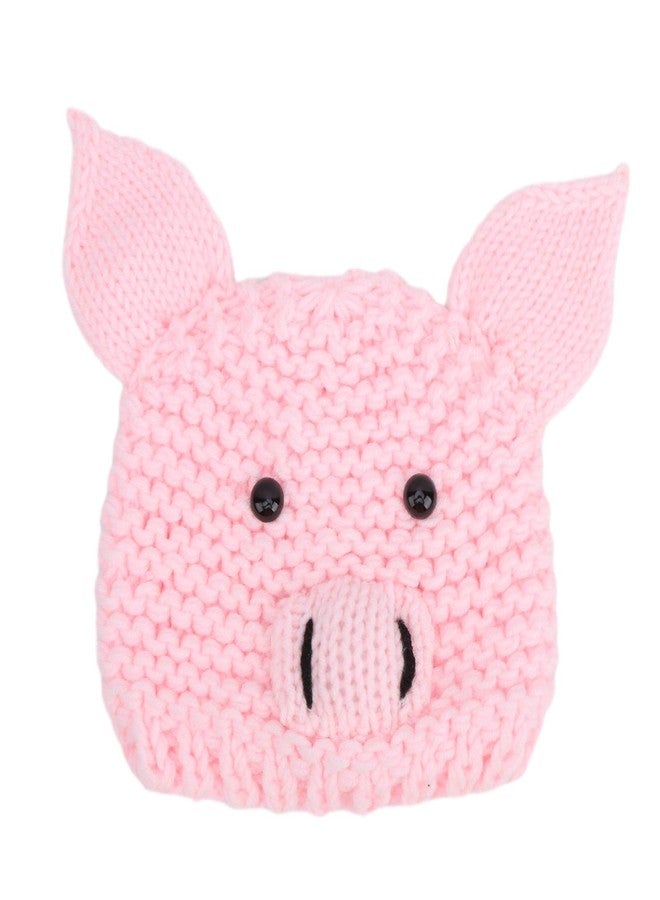 Kadimendium Baby Knitted Hat, No Fading Baby Hat Crochet Pig HatPractical for Photography() - Image 2