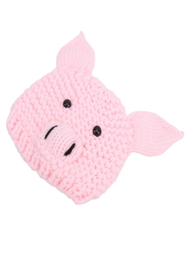 Kadimendium Baby Knitted Hat, No Fading Baby Hat Crochet Pig HatPractical for Photography() - Image 3