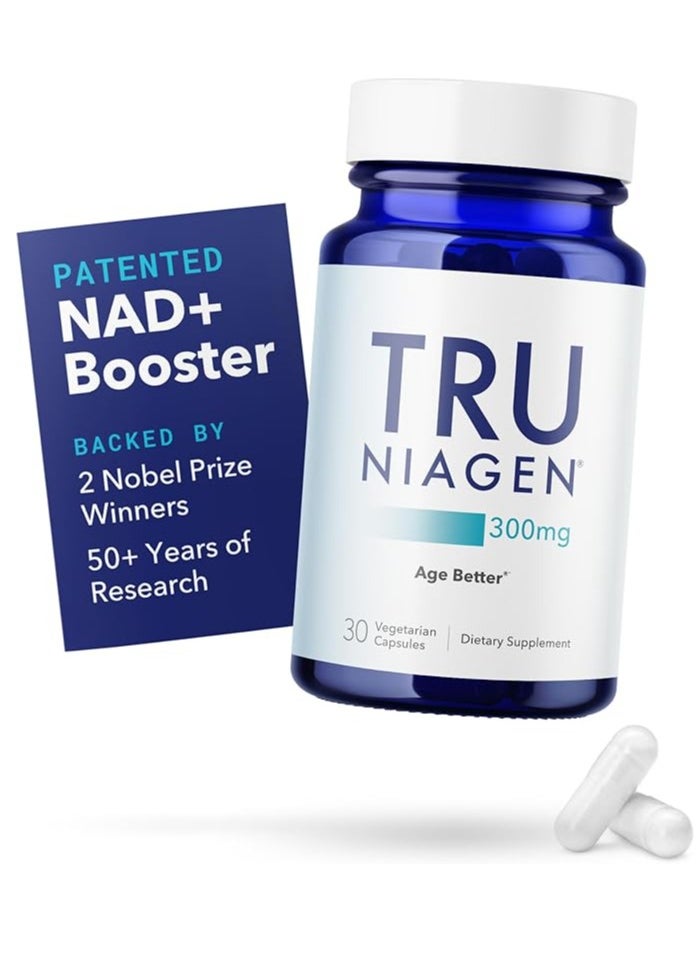 TRU NIAGEN Patented NAD+ Supplement Supports Cellular Energy, Brain, Muscle 30 Capsules 