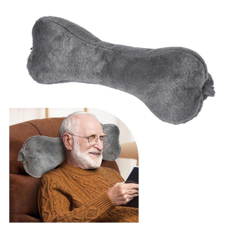 VCOMSOFT Recliner Headrest Pillow, Head Pillow for Recliner Chair, Head Pillow for Sofa, Recliner Neck Pillows, Recliner Neck Pillow, Bone Neck Pillow, Couch Neck Pillow (Dark Grey) - Image 1