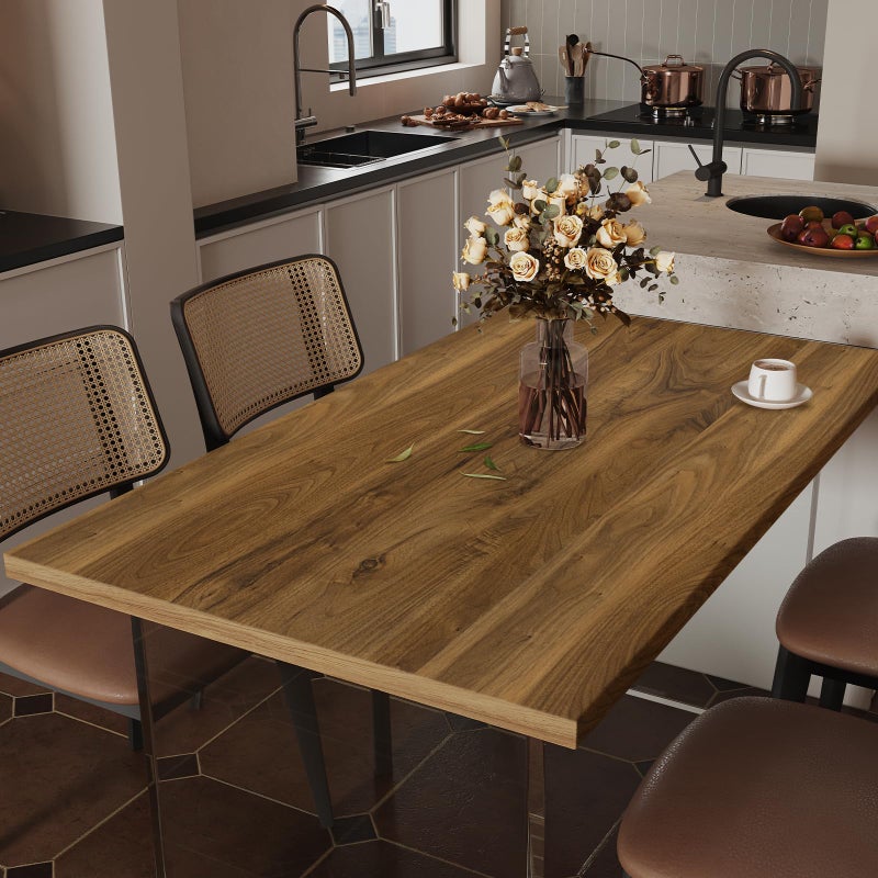 COSNIGHT Wood Contact Paper Peel and Stick - Brown Self Adhesive Vinyl Wrap Wooden Grain Waterproof Wallpaper - 15.7''x120'' Removable Nature Wall Paper for Cabinet Countertop Kitchen - Image 5