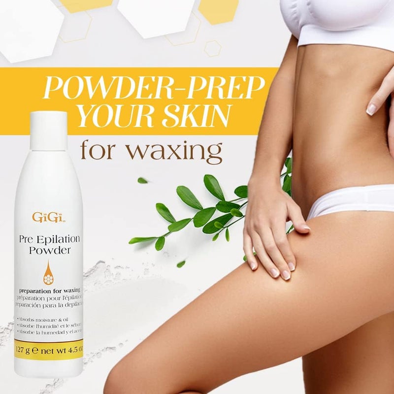 GiGi Pre Epilation Dusting Powder, 4.5 Ounce - Effective Waxing Preparation - Image 3