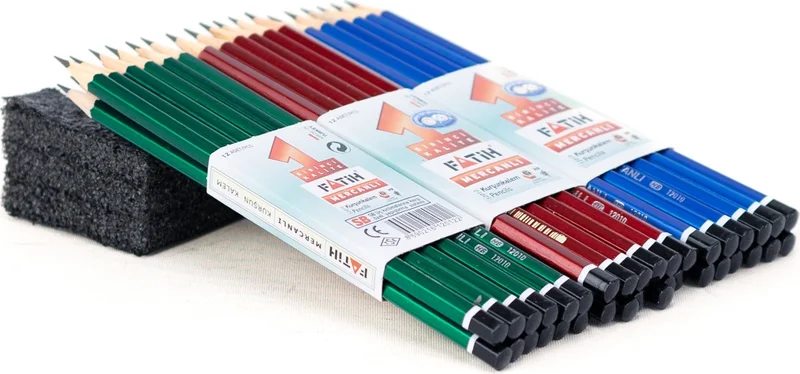اوبلاند Stationery Fatih Coral Pencil Hb Soft Tip Ergonomic Design Durable 36 Piece Set