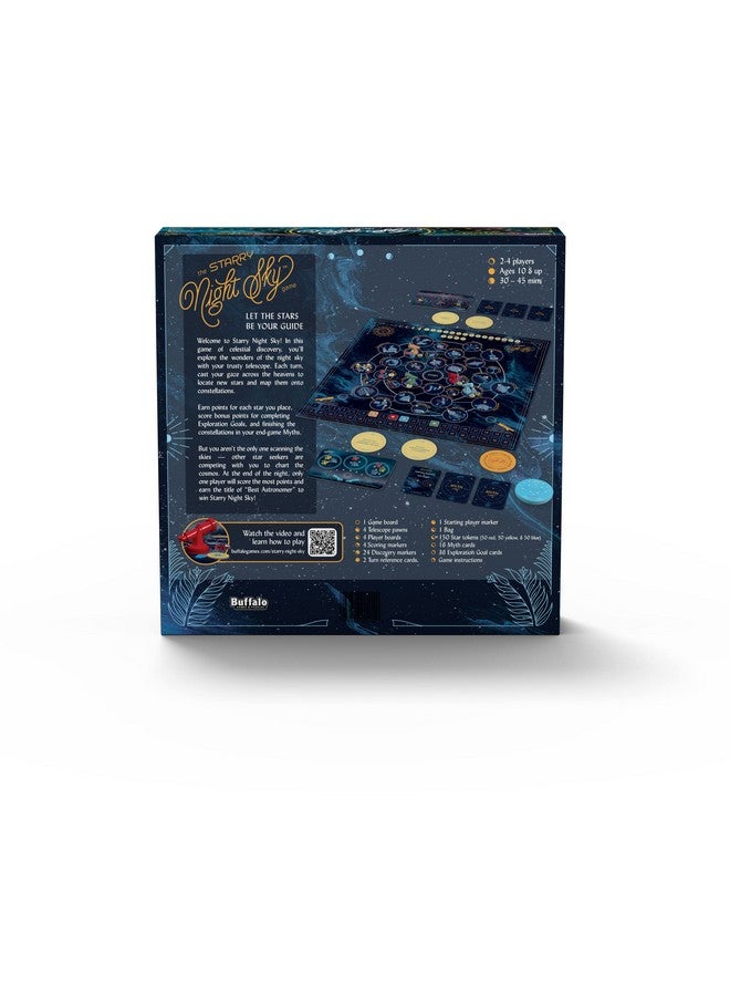 Buffalo Games - Starry Night Sky Game - Exploration Mission Based competative Sky Mapping Game - Goal Track Oriented Point System - Rich Board Layout with Unique Movement Rules - Image 2
