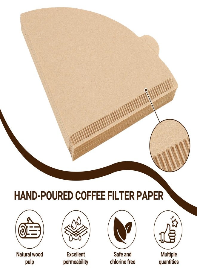 Nextpal 100-Count Coffee Filters, Cone Paper Filters for Pour Over Coffee Makers, Unbleached Brown Disposable Paper Fits for Drip and Pour Over Maker 1-4 Cup Size - Image 4