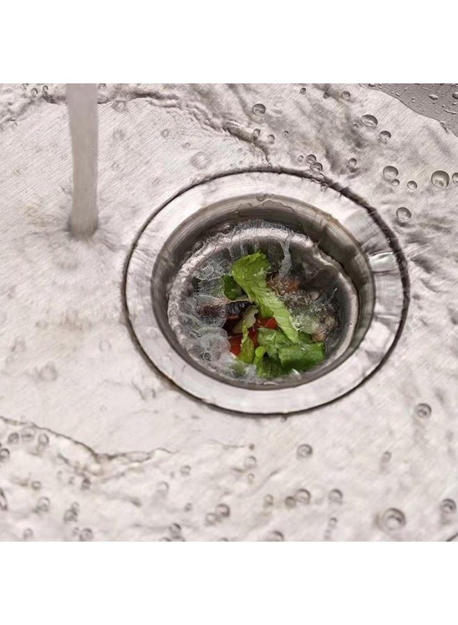 Kitchen Sink Strainer Mesh Bag - Disposable Mesh Sink Strainer Bags Durable Elastic Mouth Kitchen Drain Strainer Net Bag For Filtering Food Scraps 100 Pack - Image 4