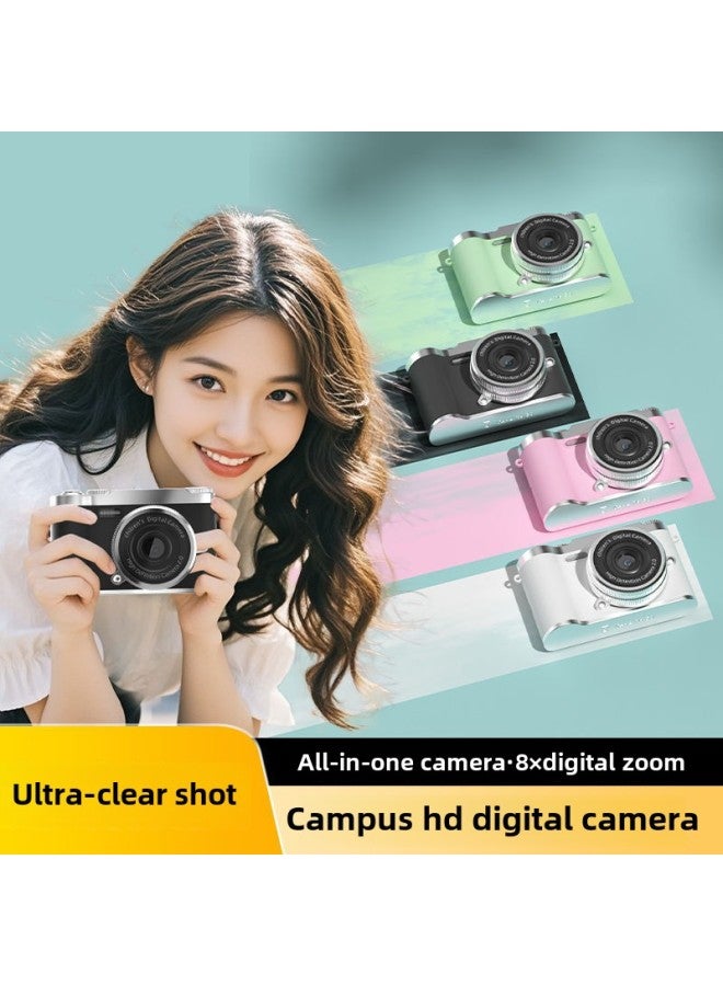 Explosions Direct Transmission Mobile Phone Digital Camera HD Printing Students Carry Campus Camera Card Ccd-Body Color:Pink +128g Memory Card - Image 4