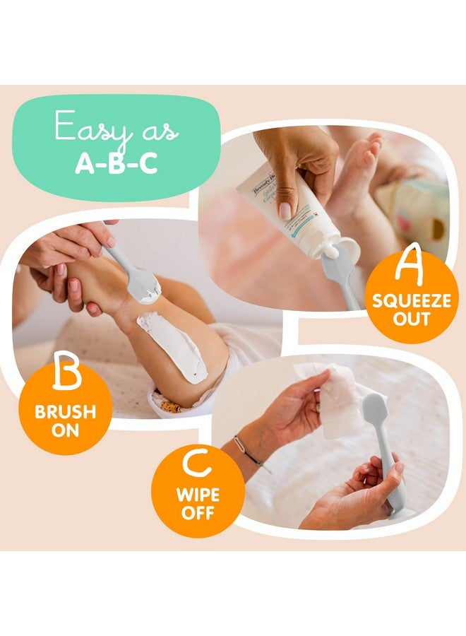 بيبي بام برَش فرشاة أرداف بومكو بيبي + ملعقة كريم حفاضات صغيرة مع حقيبة - ملعقة خالية من مادة BPA، ملعقة حفاضات ناعمة، أداة وضع كريم حفاضات الأطفال، أساسيات حقيبة الحفاضات من ابتكار الأم، ملعقة المؤخرة - Image 4