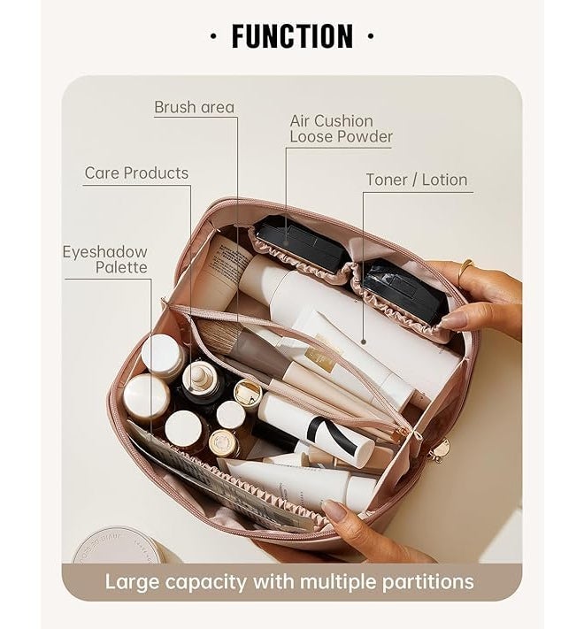 JAPP Leather Toiletry Bag (Pink) - Image 3