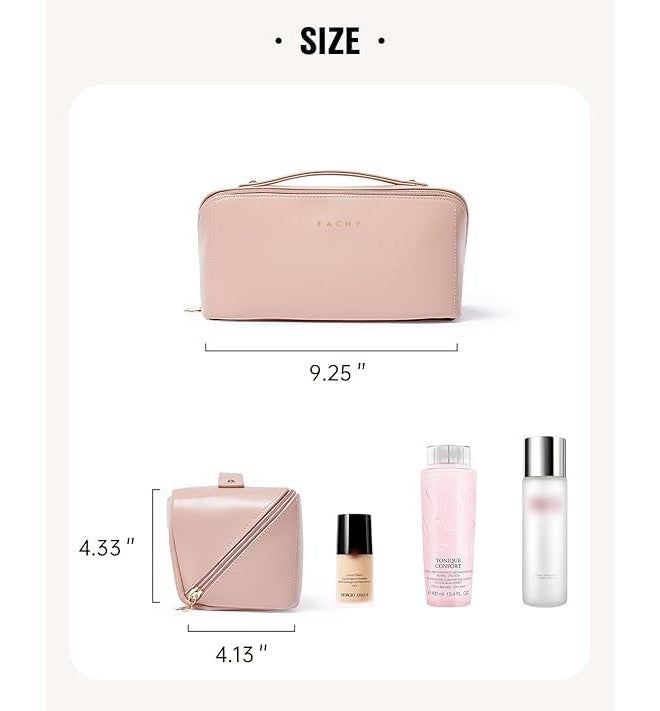 JAPP Leather Toiletry Bag (Pink) - Image 5