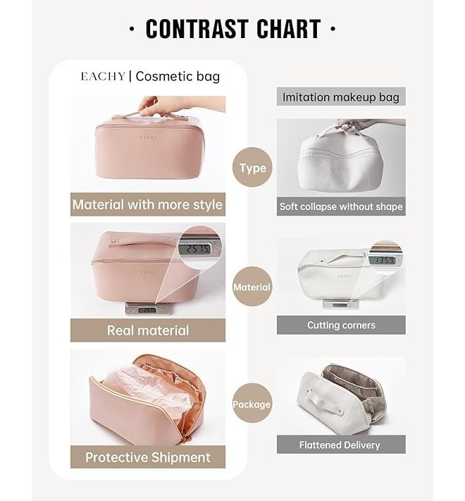 JAPP Leather Toiletry Bag (Pink) - Image 4