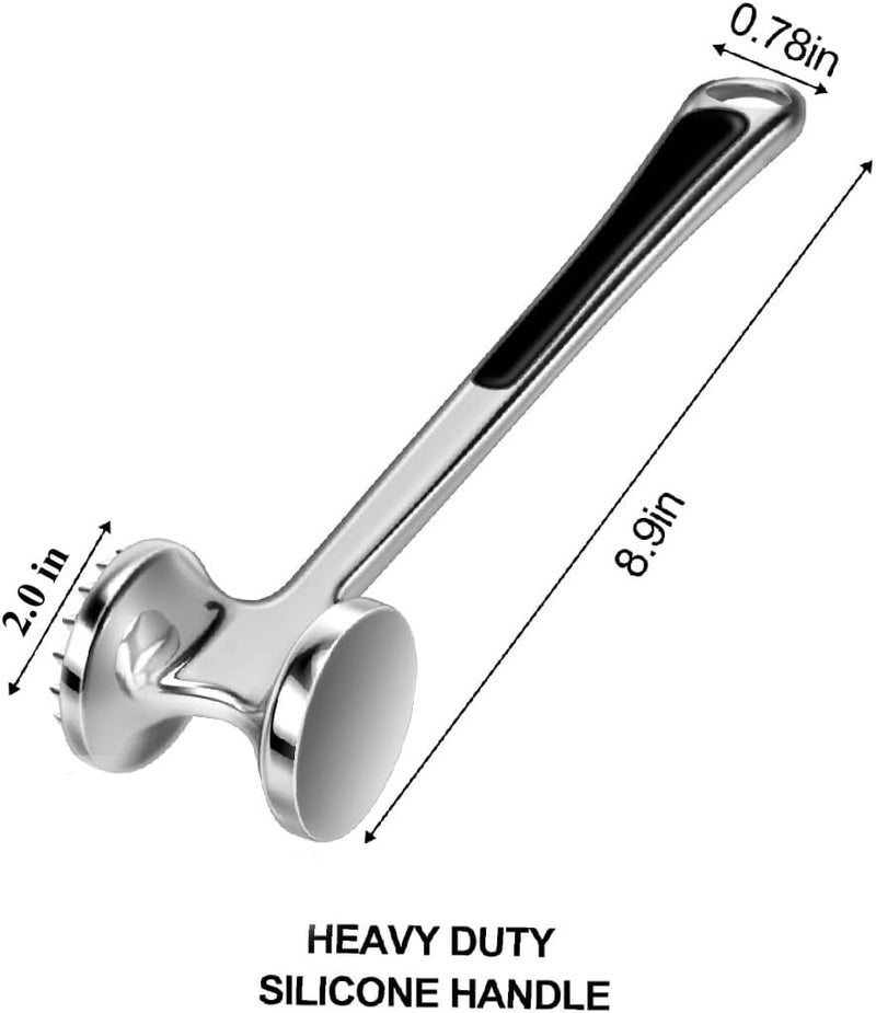 AOWOTO Meat Tenderizer Hammer Mallet Tool Pounder For Tenderizing Steak Beef And Poultry.Dishwasher Easy - Image 2