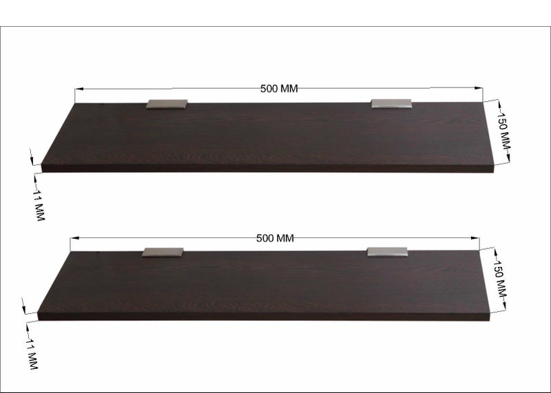 Madhuran Engineered Wood Wall Mount Home Decor Shelf (Matte, Wenge) / uses Multipurpose Home Storage Library Living Study Room Organizer Bedroom Office Books Holders Bathroom Kitchen - Image 5
