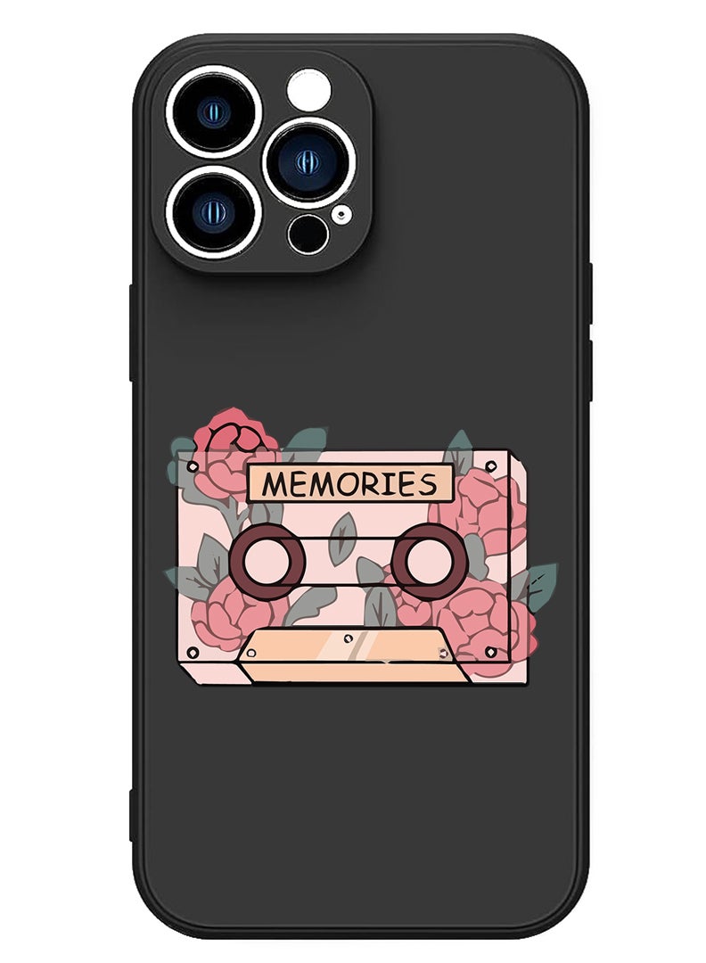 Theodor Protective Slim Fit Case Liquid Silicone Cover with Full Body Protection Anti-Scratch Shockproof Case For iPhone 14 Pro Max Black  - Mermaid at heart copy - Image 1