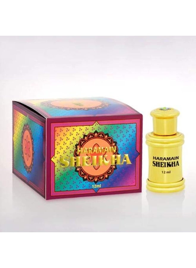 الحرمين بيرفيومز عطر شيخة 12 مل زيت عطري | زيت عطري مركز يدوم طويلاً للجنسين | الحرمين - Image 1