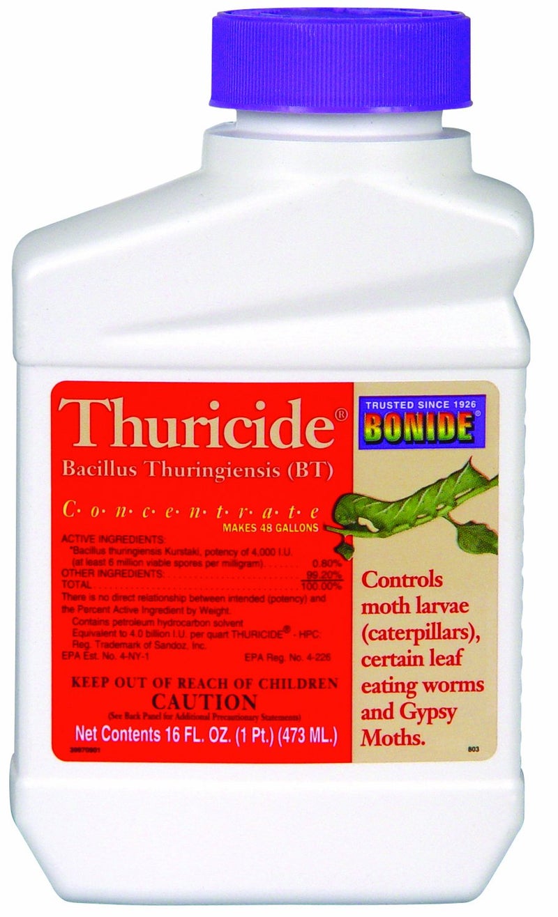 Bonide Bonide Thuricide BT Concentrate, 16 oz Ready-to-Mix Solution for Caterpillar, Worm and Moth Control in Home Garden  - Image 1