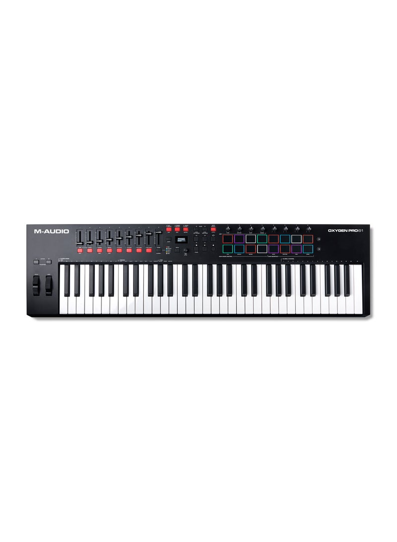 M-Audio Oxygen Pro 61 - Powerful 61-Key USB Powered MIDI Controller with Smart Controls and Auto-Mapping - Image 2