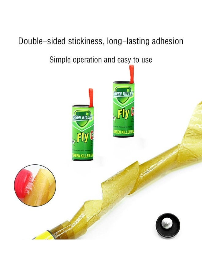 GREEN KILLER 8-pack sticky fly ribbon fly traps, kitchen fruit fly traps, indoor fly paper strips - Image 3