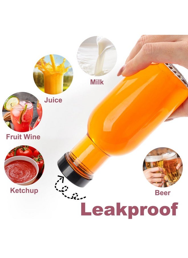 Cehomi Cehomi 8 oz Glass Juice Bottles with Black Lids, Clear Glass Drink Jars for Juicing, Water, Wine, Hot Sauce, 15 Pack Reusable Glass Sauce Bottles Storage Containers  - Image 4
