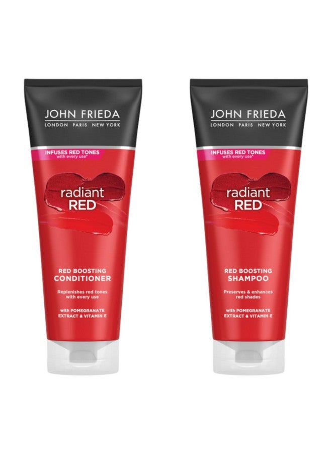 John Frieda Radiant Red Colour Protecting, Shampoo And Conditioner Pack,8.3 Oz Each  - Image 1