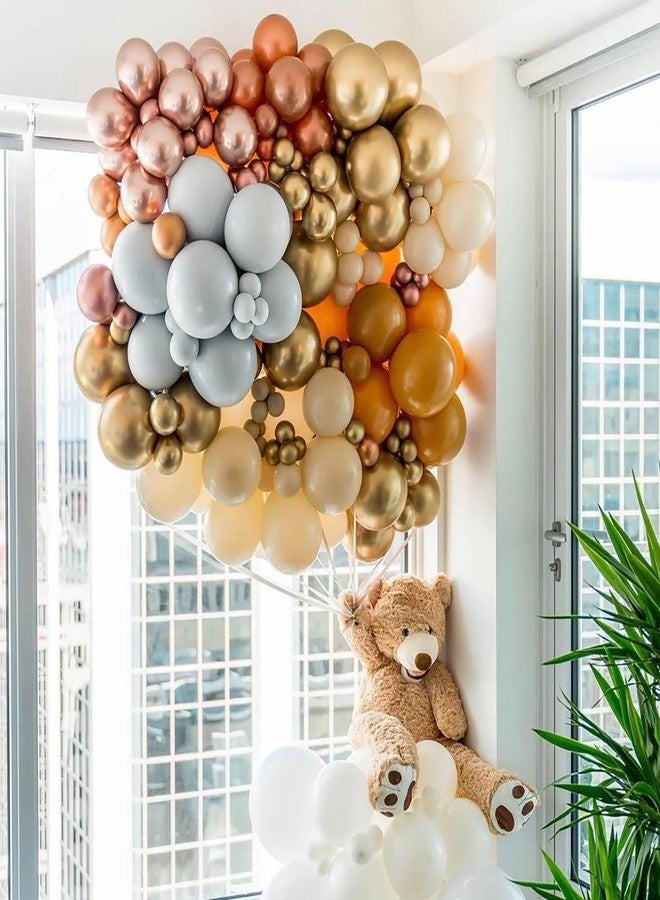 KALOR Metallic Multicolor Balloons, 100 pcs 5 inch Thick Latex Chrome balloons for Balloon Garland Arch, Birthday Decoration, Wedding Party, Baby Shower Decorations - Image 3