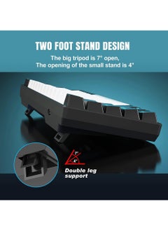 Rock Pow 61 keys Wired 60% Arabic English Mechanical Gaming Keyboard Full Anti-ghosting Portable Mini Keyboard for Windows Laptop PC Mac  - Image 2
