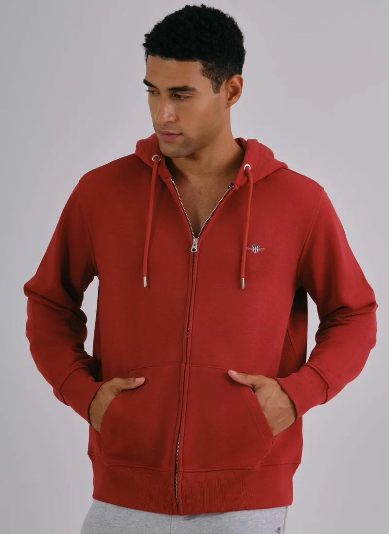 غانت Gant Regular Fit Shield Full Zip Hoodie