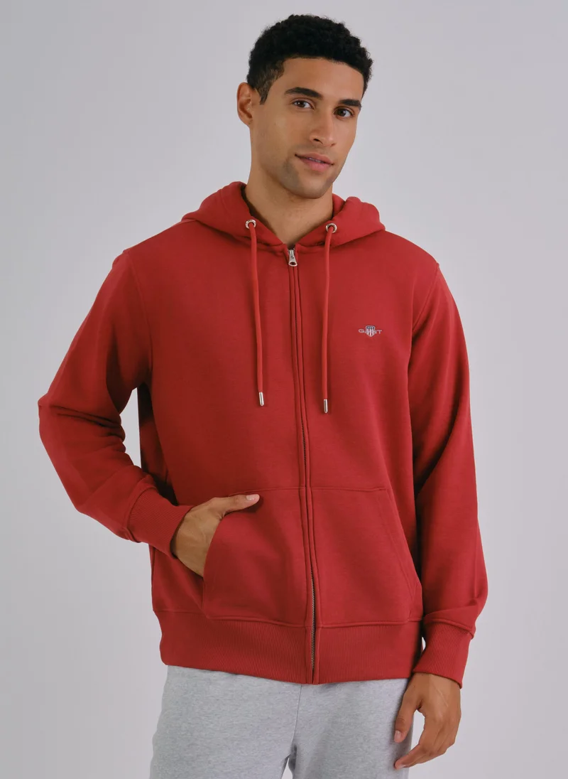 غانت Gant Regular Fit Shield Full Zip Hoodie