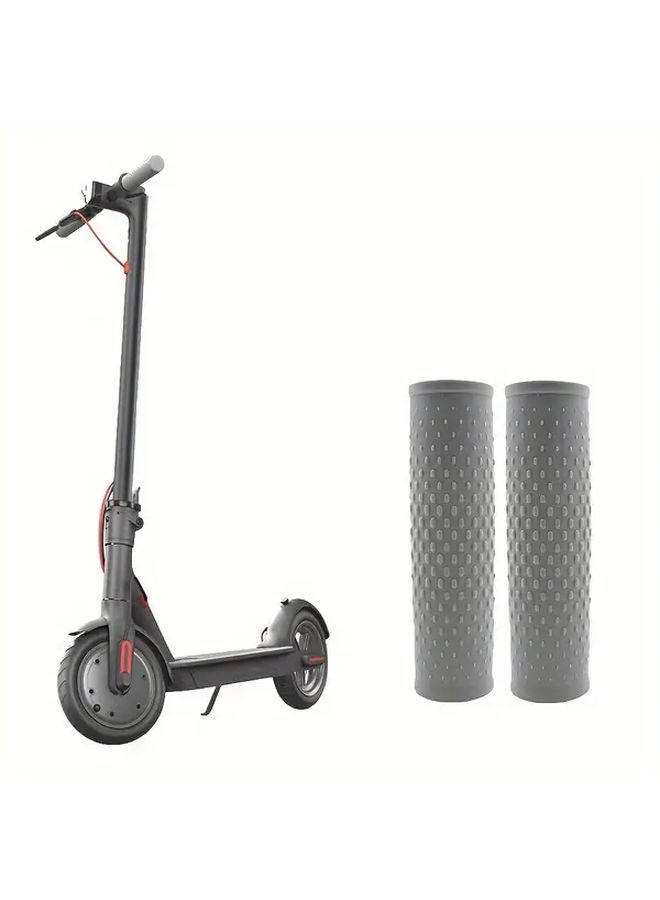 Universal Handlebar Protective Cover Gray For Electric Scooters 1 Pair - Image 1
