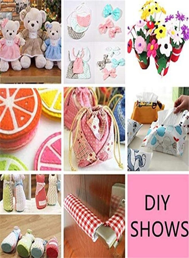 Antetek 16Pcs 20" x 20" Cotton Fabric DIY Making Supplies Quilting Patchwork Fabric Fat Quarter Bundles DIY for Quilting Cotton Patchwork Cushions (All Pink, 20" x 20") - Image 3