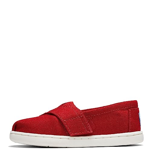 TOMS Tiny Classic RED Canvas Alpargata, RED, 4 - Image 4