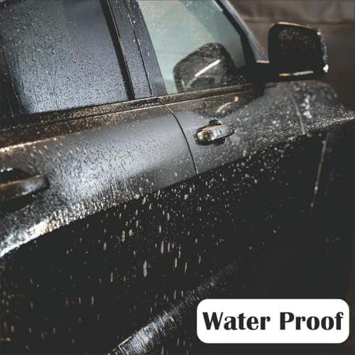 CVANU 24x24Inch Black Matte Self Adhesive Vinyl Car Wrap Sheet Decal Sticker for All Vehicle Type - Image 5