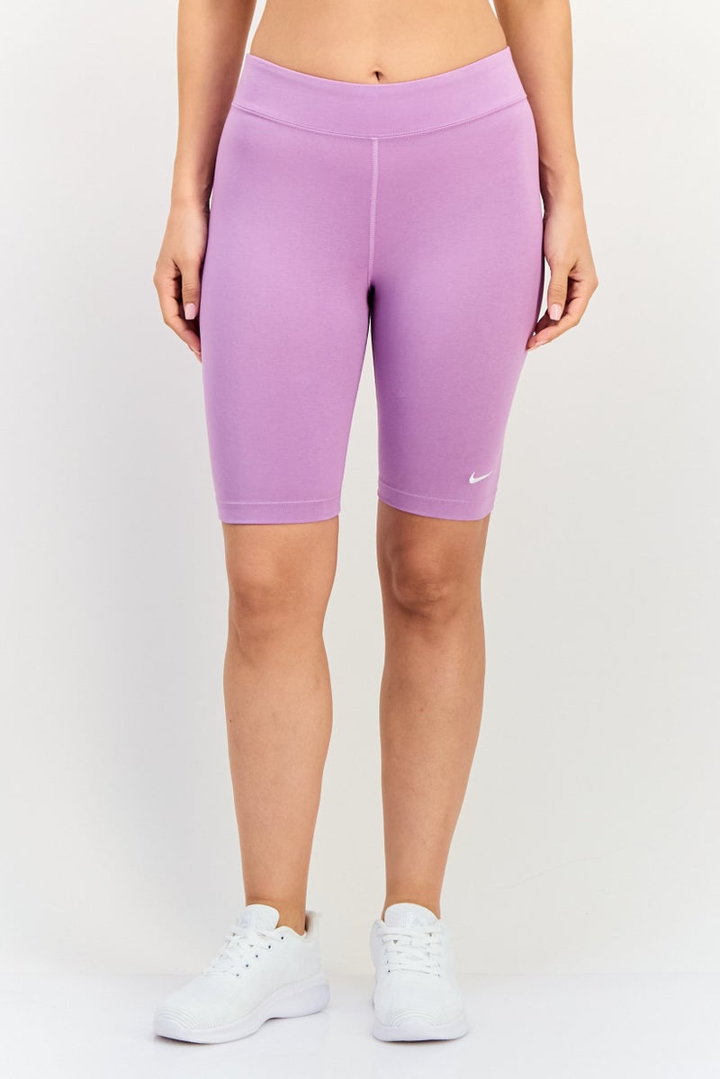 Nike Women Tight Fit Training Shorts, Lavender - Image 1