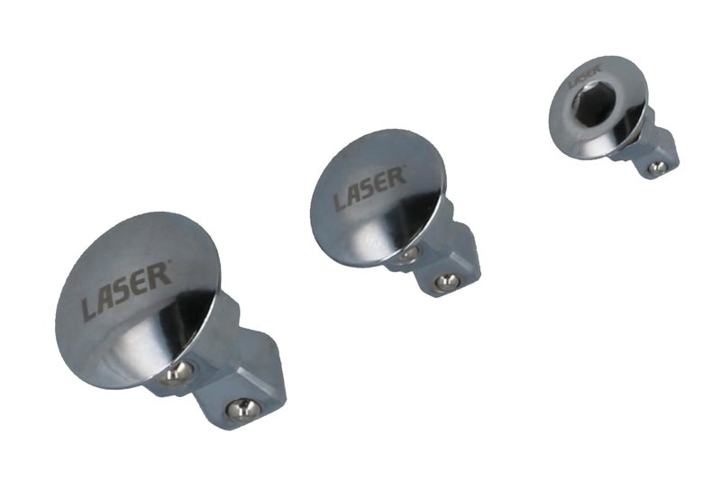 Laser 8944 Ratchet Spanner Adaptors with Wobble Function 3pc - Image 1