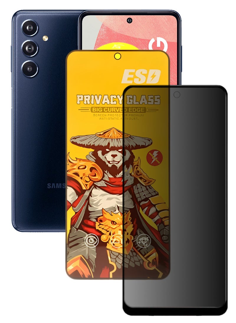 ESD Tempered Dustproof Privacy Glass Screen Protector Compatible For Samsung Galaxy F54 5G - Image 1