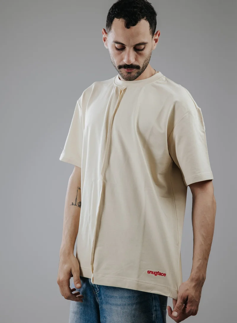 سناج فيس تيشيرت سنيكرز لاين أوفرسايز رجالي