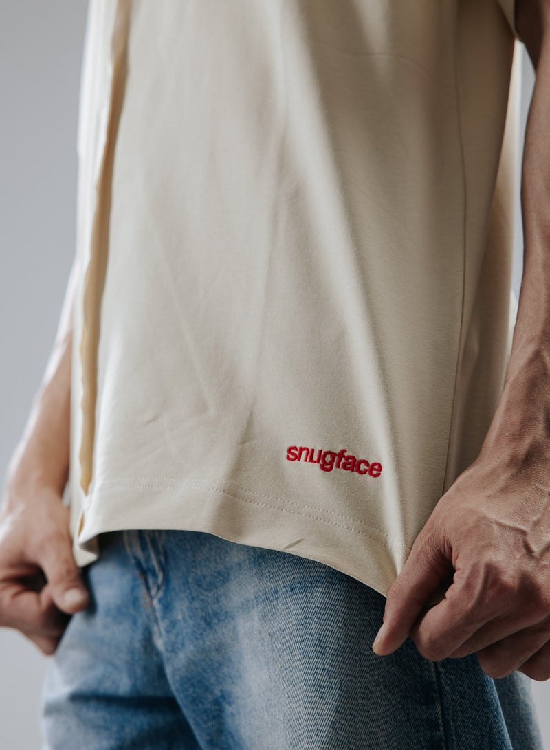 Snugface The Line Oversized Men's T-Shirts - Image 3